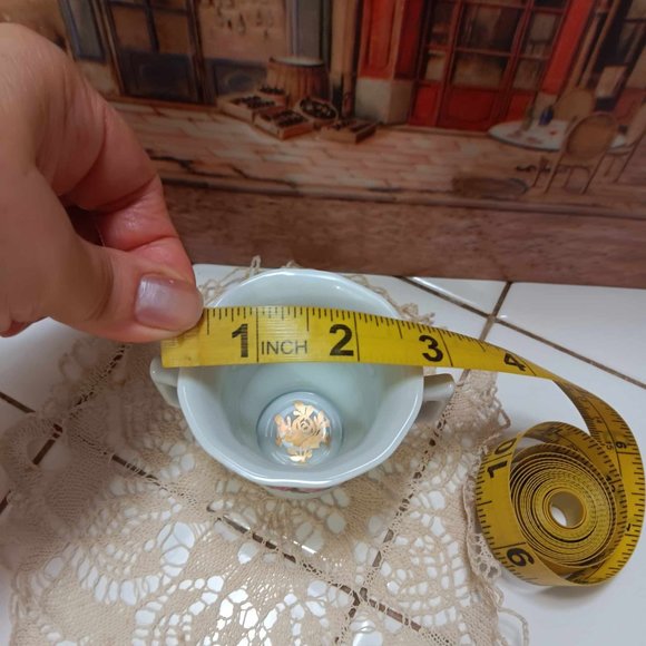 Antique Floral Demitasse Double Handle Tea\Coffee Cup Saucer Limoges France - Picture 6 of 8